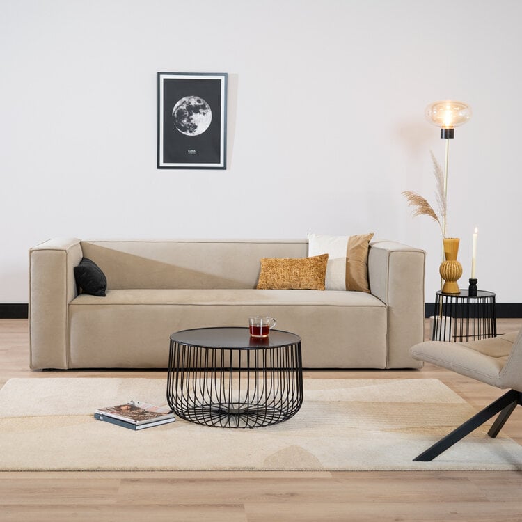 Table basse Senna en métal noir