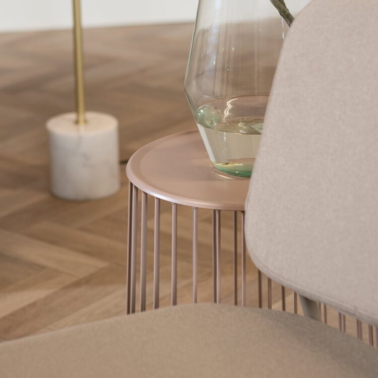 Table basse métal Tygo taupe