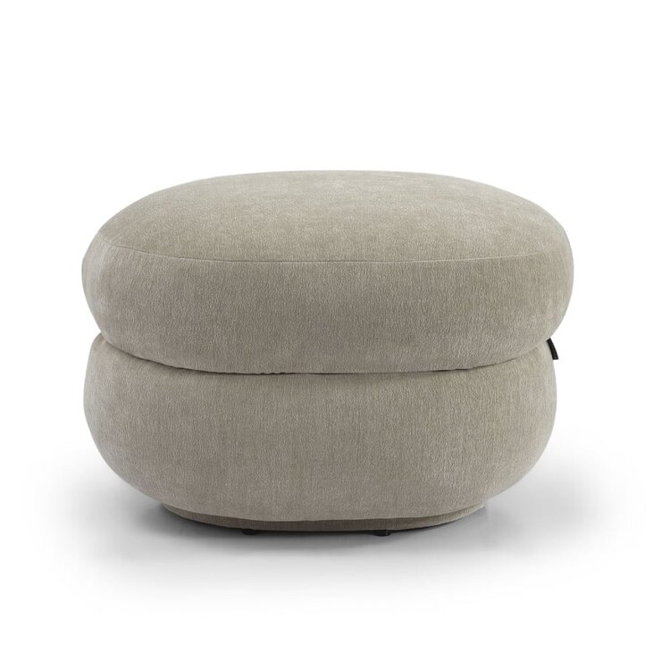Pouf scandinave Mia chenille taupe