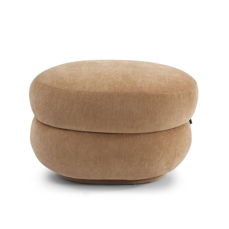 Pouf scandinave Mia chenille terracotta