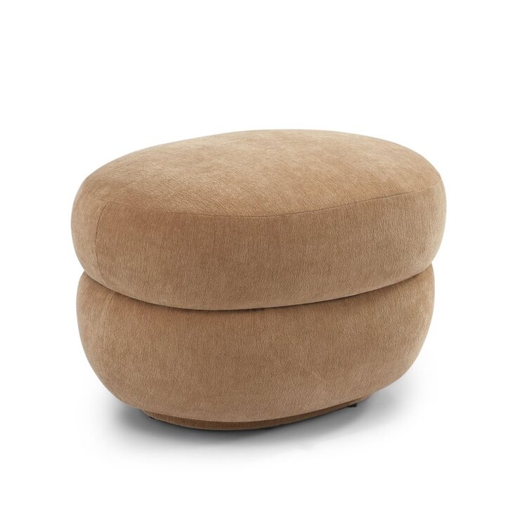 Pouf scandinave Mia chenille terracotta
