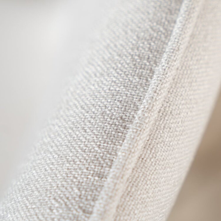 Chaise de salle à manger scandinave Pippi beige tissu recyclé