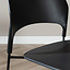 Chaise de salle à manger scandinave Elena noir