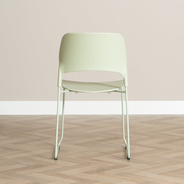Chaise de salle à manger scandinave Elena vert clair