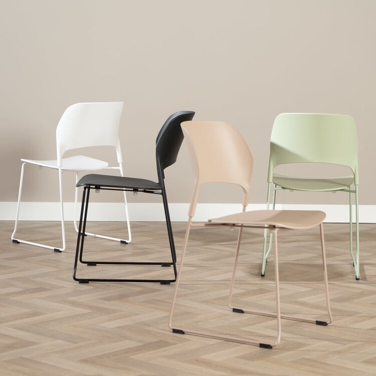 Chaise de salle à manger scandinave Elena taupe