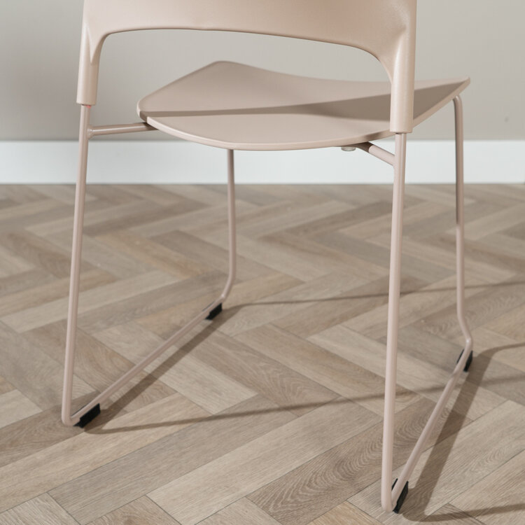 Chaise de salle à manger scandinave Elena taupe