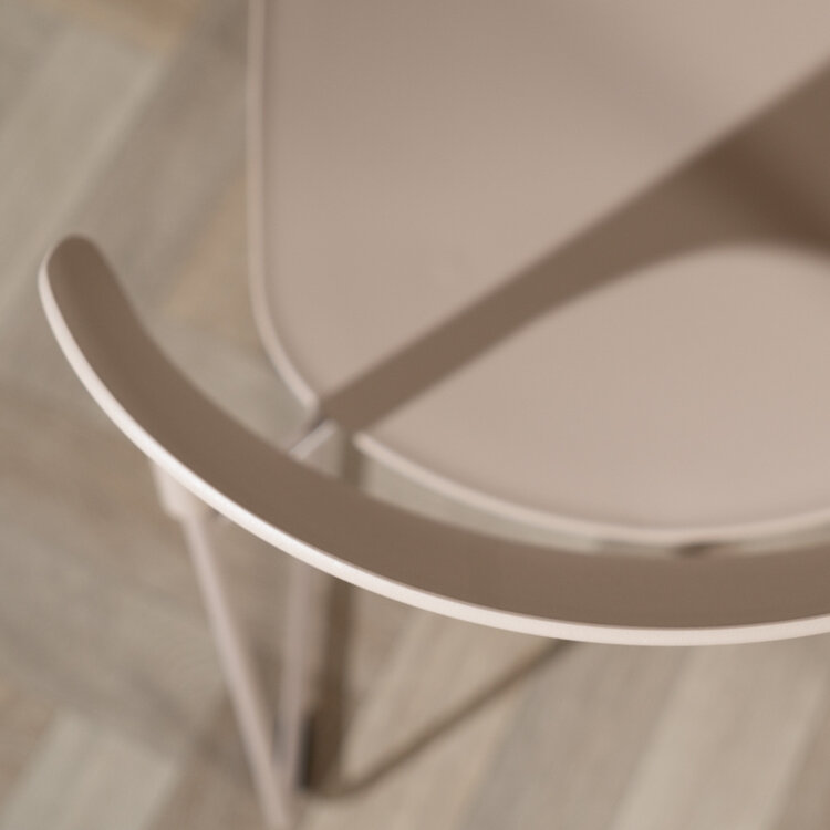 Chaise de salle à manger scandinave Elena taupe