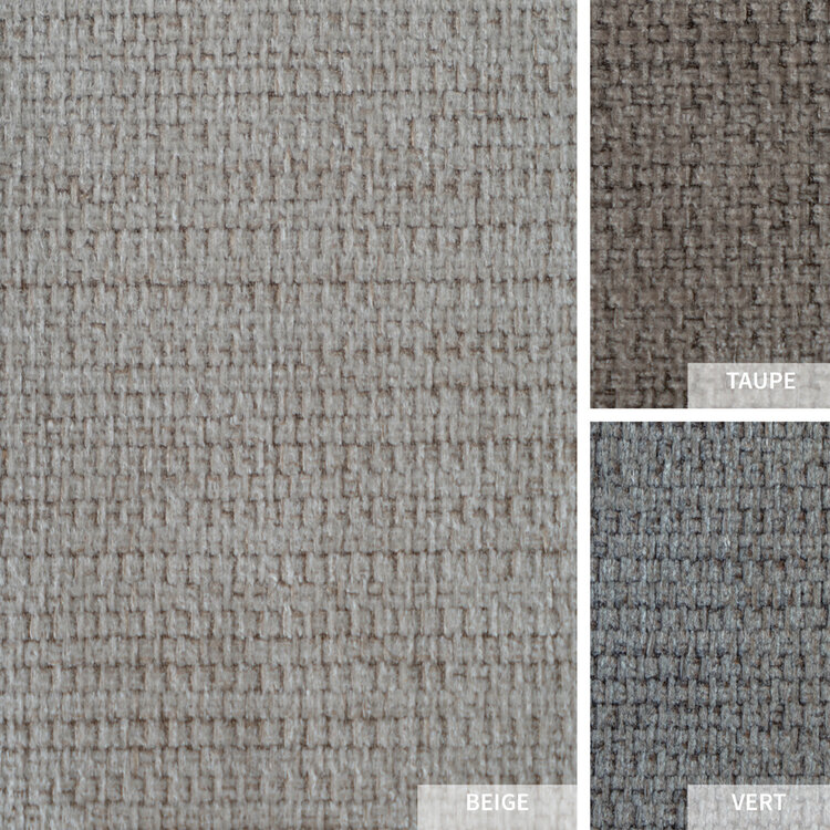 Fauteuil scandinave Espen tissu recyclé beige