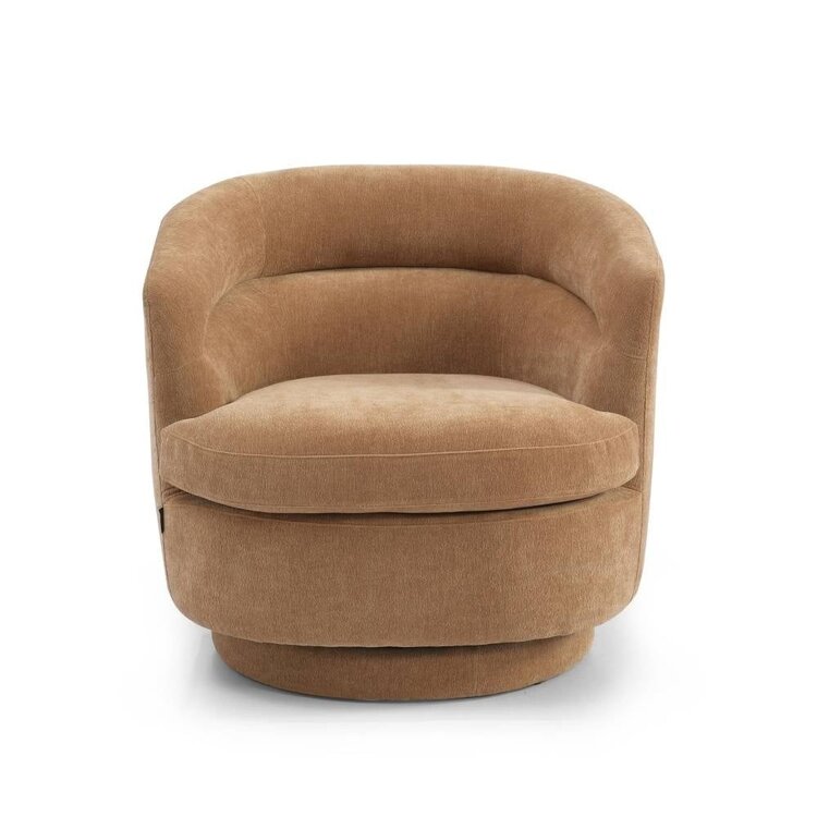 Fauteuil scandinave Valerie chenille terracotta