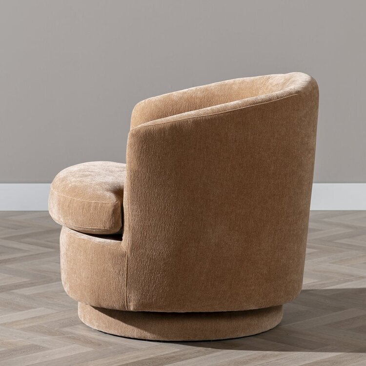 Fauteuil scandinave Valerie chenille terracotta