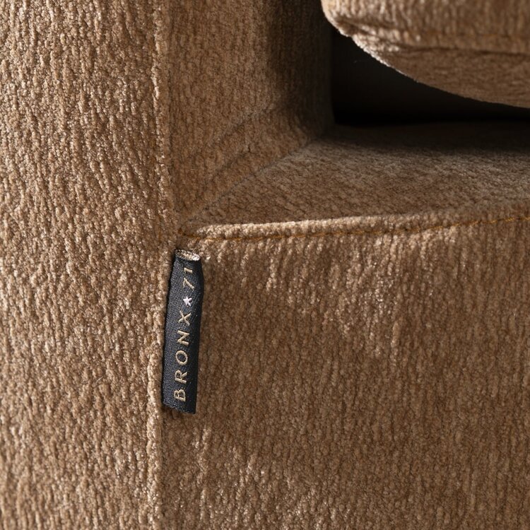 Fauteuil scandinave Valerie chenille terracotta