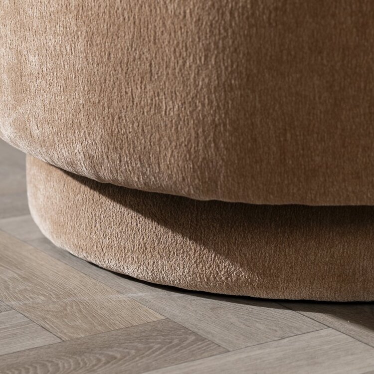 Fauteuil scandinave Valerie chenille terracotta