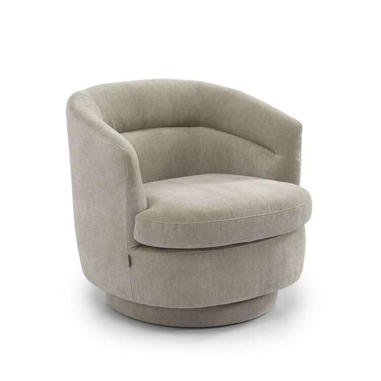 Fauteuil scandinave Valerie chenille taupe