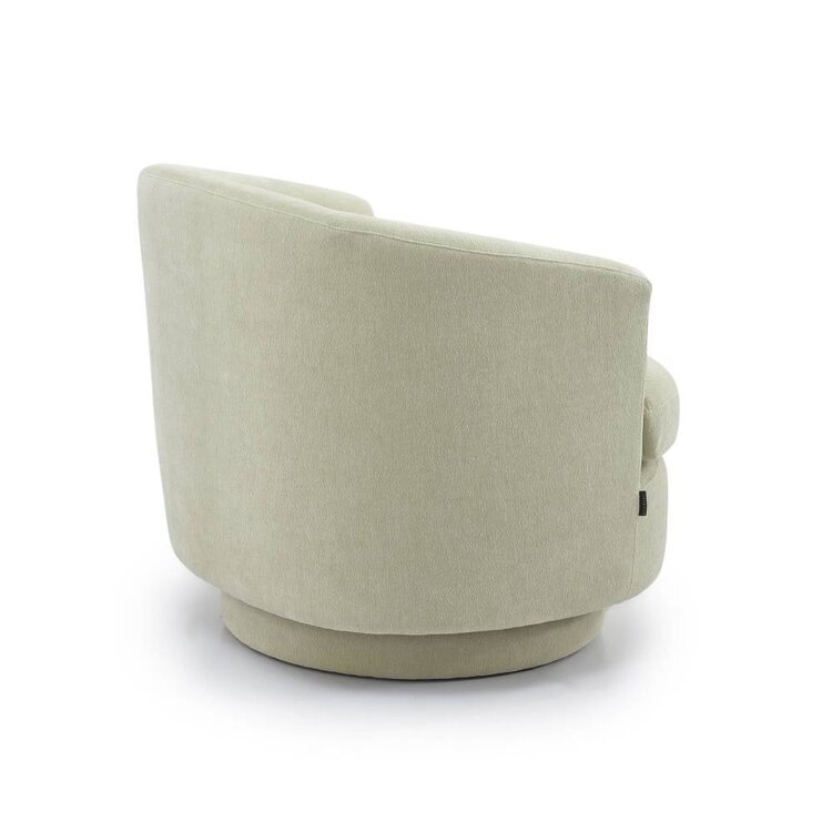 Fauteuil scandinave Valerie chenille vert menthe