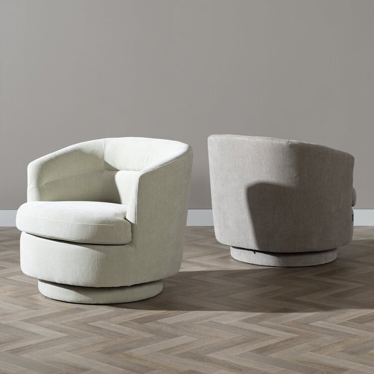 Fauteuil scandinave Valerie chenille vert menthe