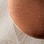 Fauteuil pivotant Metro tissu lin terracotta
