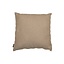 Coussin Hilda tissu taupe 45 x 45 cm