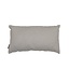 Coussin Hilda tissu gris clair 25 x 45 cm