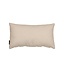 Coussin Hilda tissu beige 25 x 45 cm
