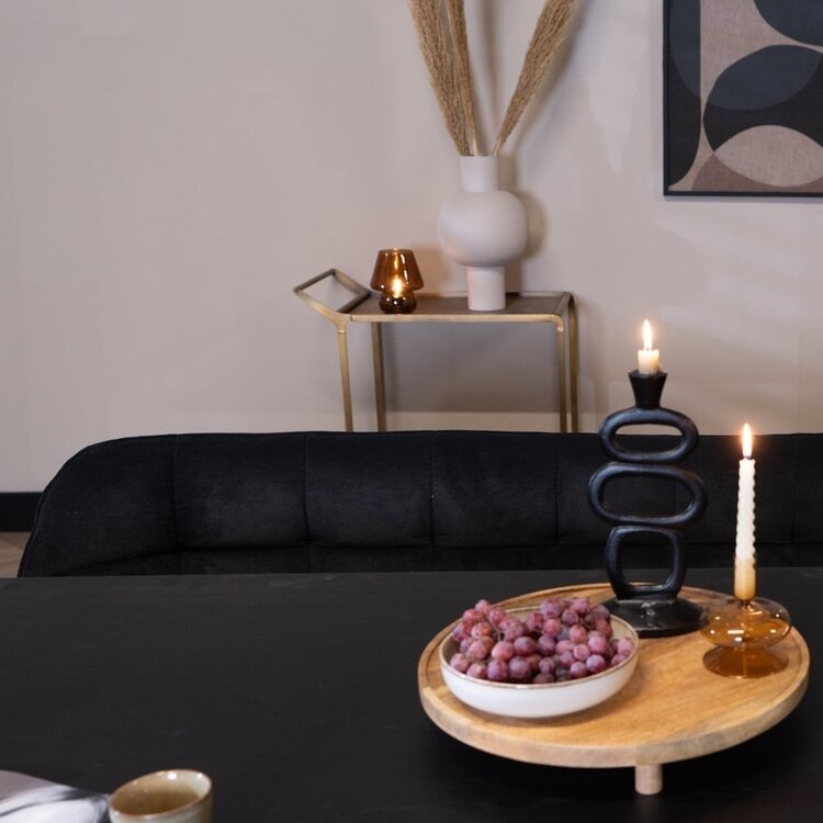 Banc de salle à manger scandinave Jelle 185 cm noir