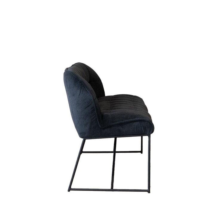 Banc de salle à manger scandinave Jelle 185 cm noir