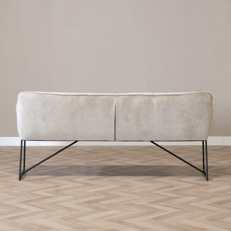 Banc de salle à manger scandinave Jelle 185 cm taupe