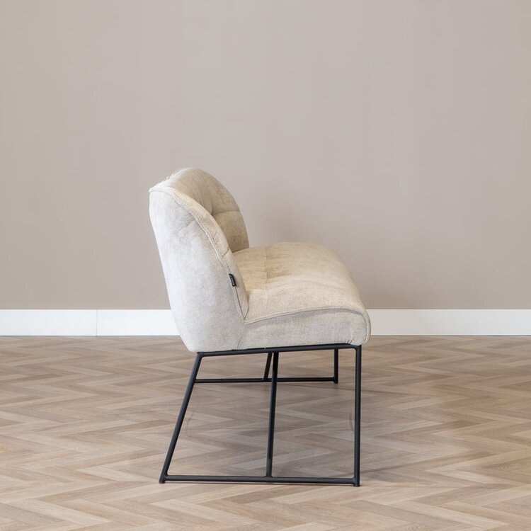 Banc de salle à manger scandinave Jelle 185 cm taupe