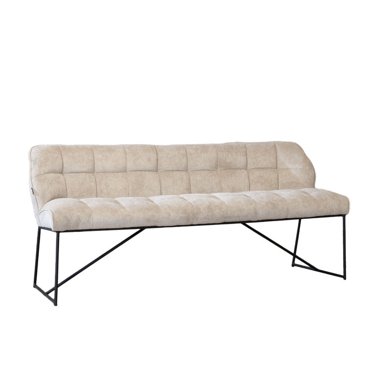 Banc de salle à manger scandinave Jelle 185 cm taupe