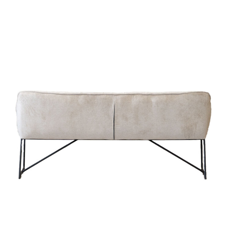 Banc de salle à manger scandinave Jelle 185 cm taupe