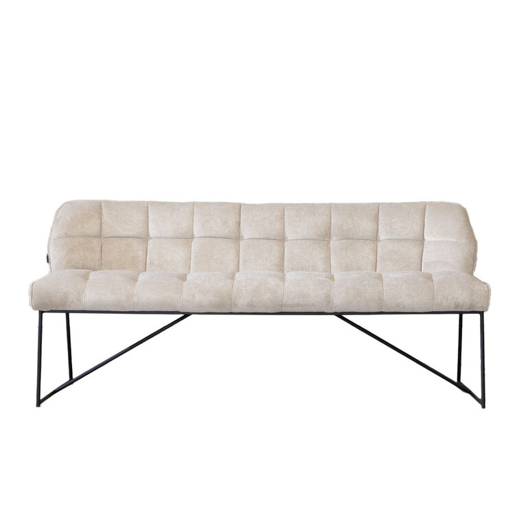 Banc de salle à manger scandinave Jelle 185 cm taupe
