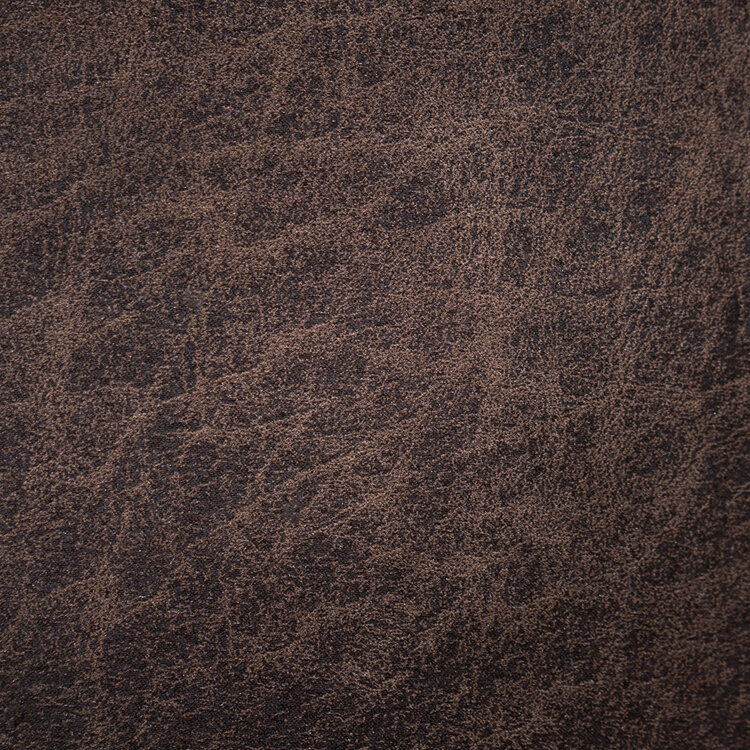 Canapé industriel 3 places Memphis éco-cuir brun