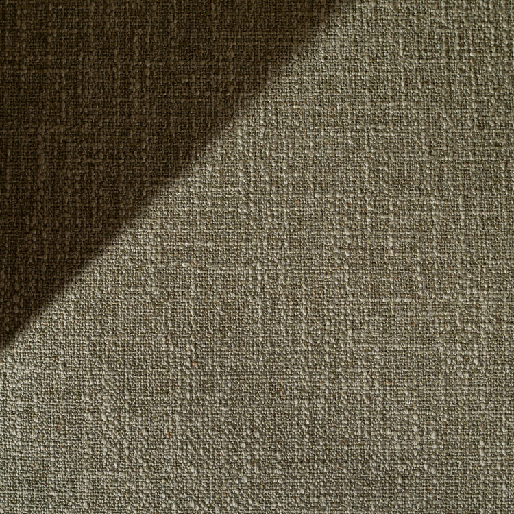 Chaise de salle à manger Ciara tissu lin vert olive