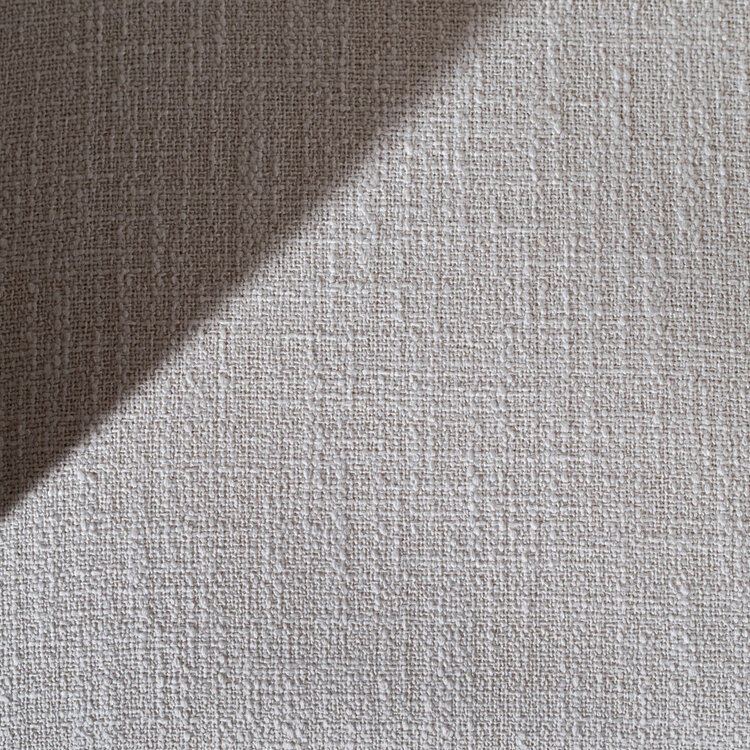 Chaise de salle à manger Ciara tissu lin blanc cassé