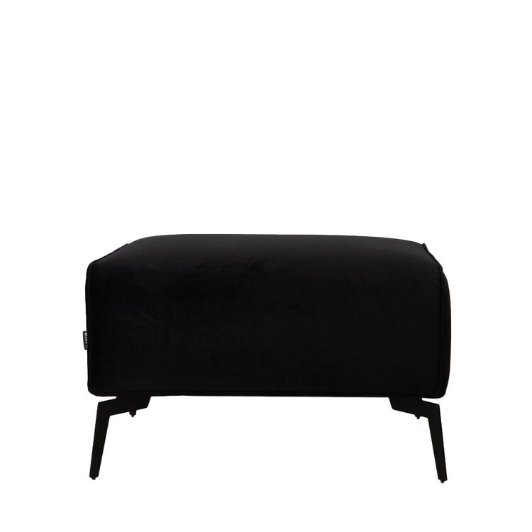 Pouf en velours Vegas noir