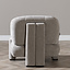 Fauteuil scandinave Louise chenille taupe