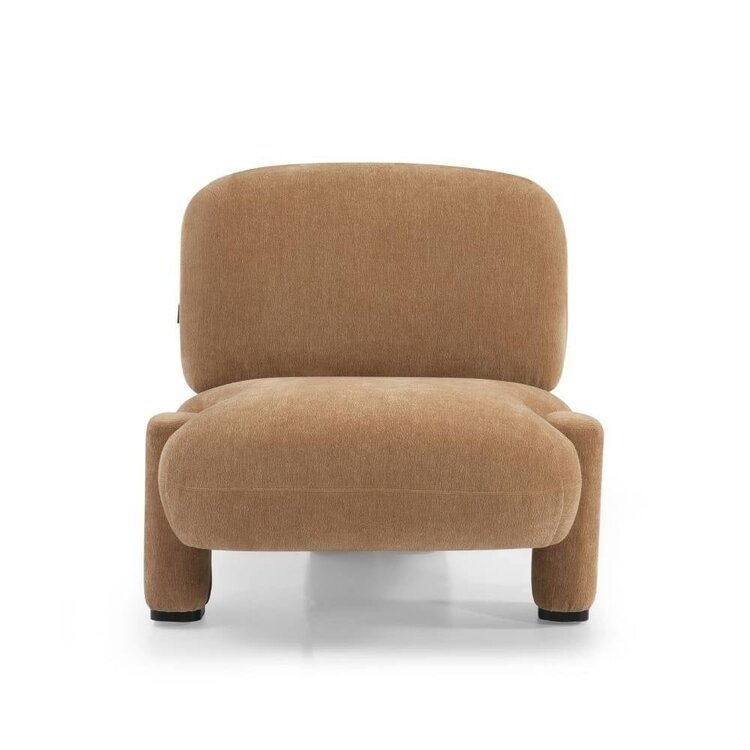 Fauteuil scandinave Louise chenille terracotta