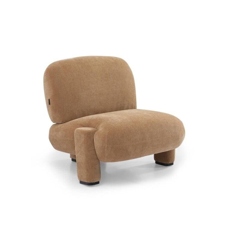 Fauteuil scandinave Louise chenille terracotta