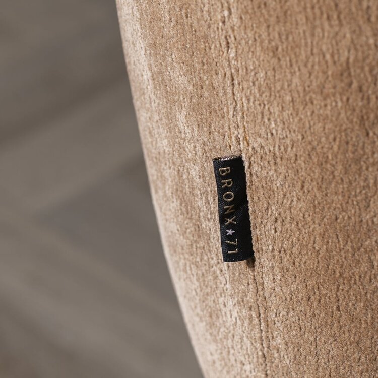 Fauteuil scandinave Louise chenille terracotta