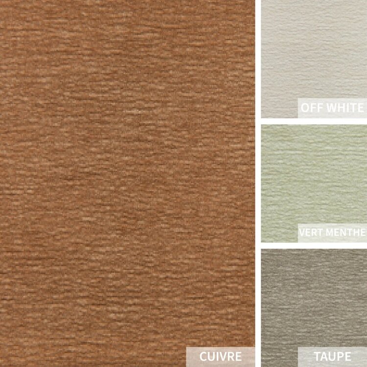 Fauteuil scandinave Bibi chenille terracotta