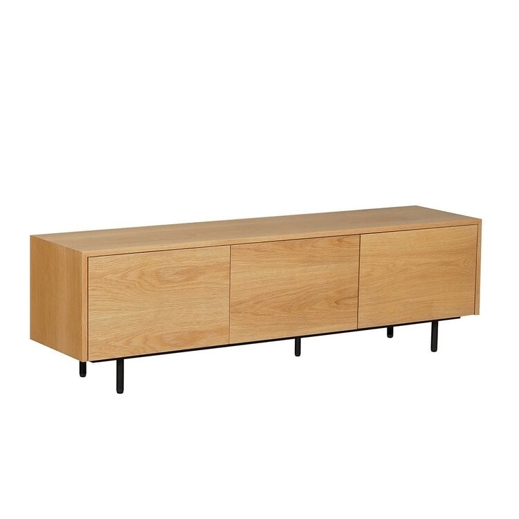 Meuble tv Thomas chêne blanc 150 cm