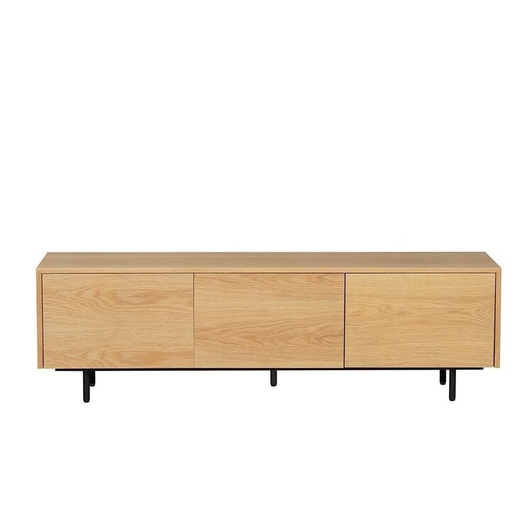 Meuble tv Thomas chêne blanc 150 cm