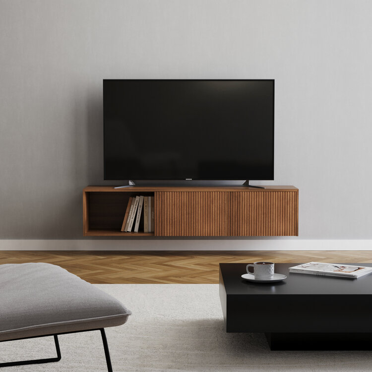 Meuble tv Ray chêne rustique 150 cm