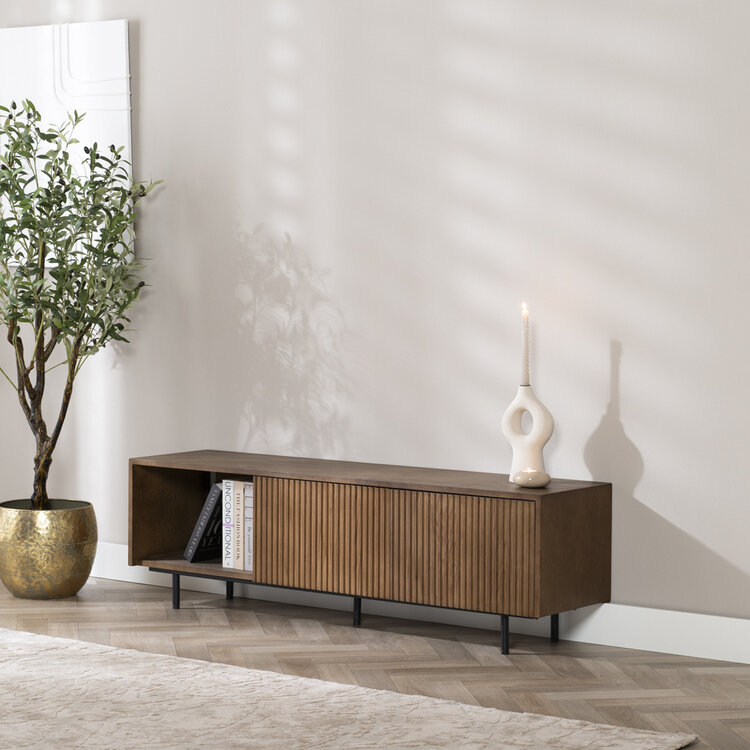 Meuble tv Ray chêne rustique 150 cm