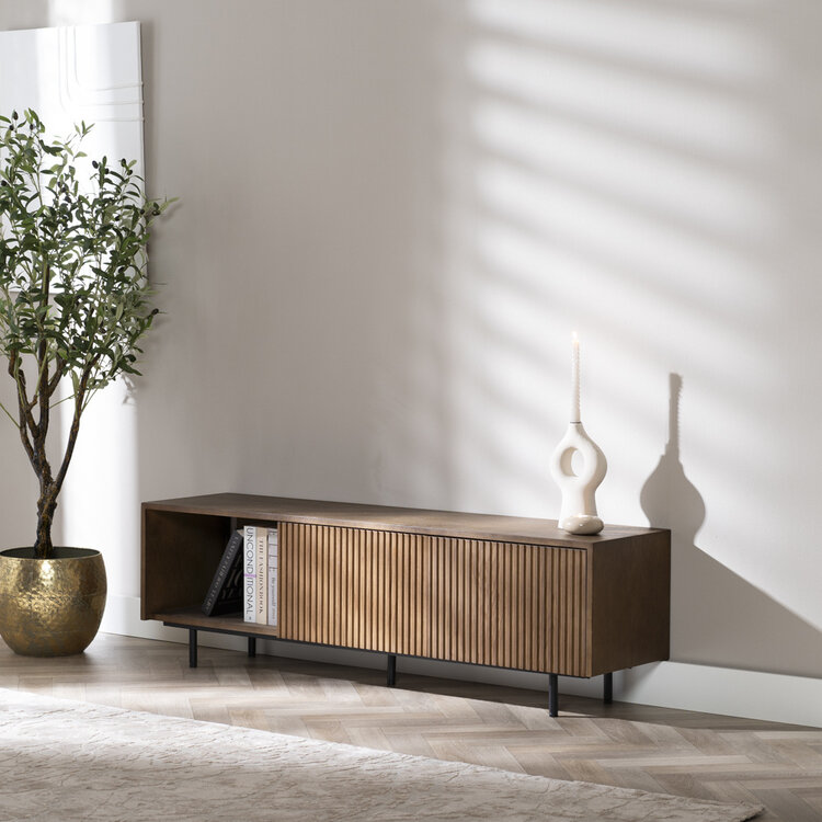 Meuble tv Ray chêne rustique 150 cm