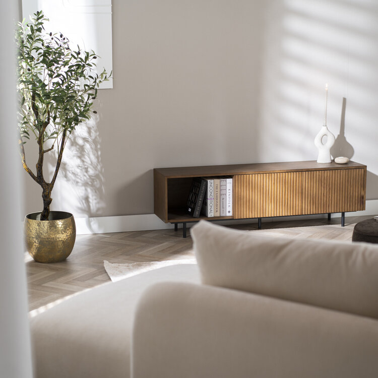 Meuble tv Ray chêne rustique 150 cm