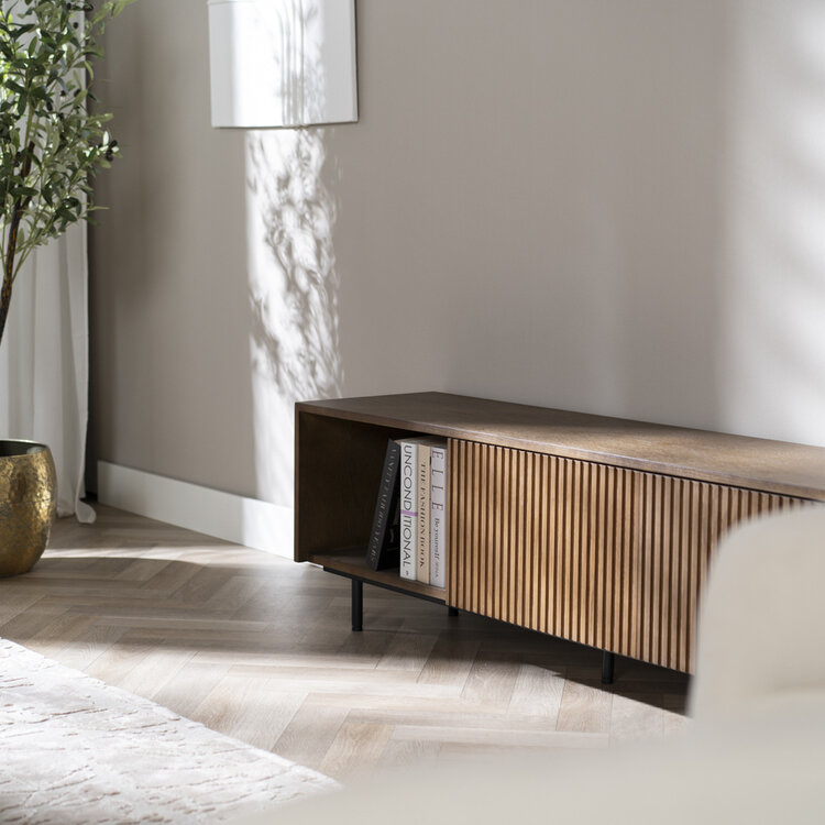 Meuble tv Ray chêne rustique 150 cm