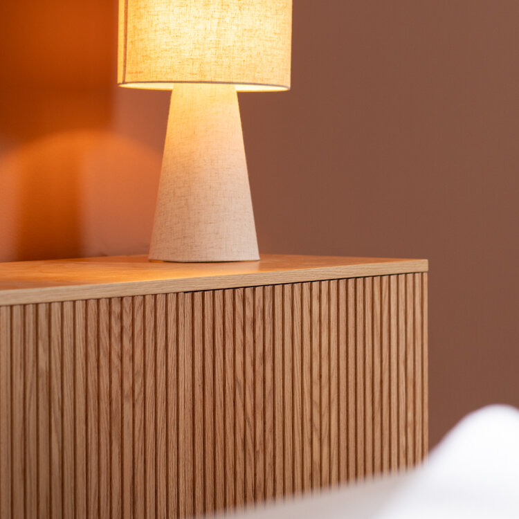 Buffet Haley chêne blanc 160 cm