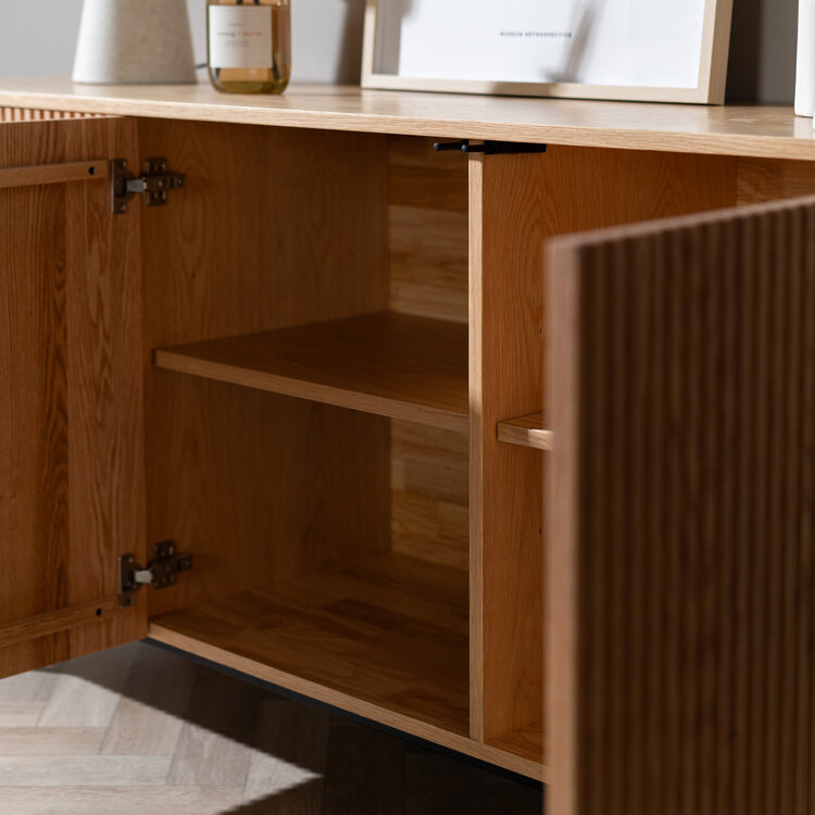 Buffet Haley chêne blanc 160 cm