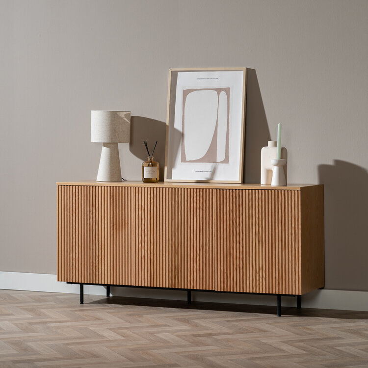 Buffet Haley chêne blanc 160 cm