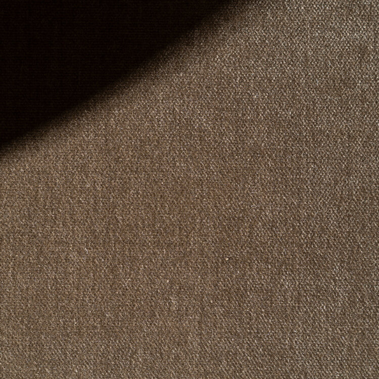 Fauteuil en velours Palermo marron